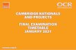 OCR January 2021 Final examination timetable - Cambridge ...