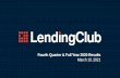LendingClub 4Q20 Presentation