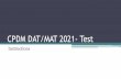 CPDM DAT/MAT 2021- Test
