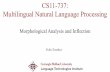 CS11-737: Multilingual Natural Language Processing ...