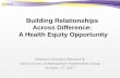 Building Relationships Across Difference: A Health Equity ...