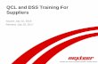 QCL and DSS Training For Suppliers - Nexteer