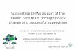 Supporting CHWs as part of the health care team through ...