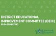 IMPROVEMENT COMMITTEE (DEIC) DISTRICT EDUCATIONAL