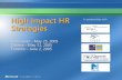High Impact HR In partnership with Strategies