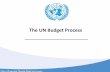 The UN budgetary process