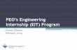 PEO s Engineering Internship (EIT) Program