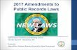 2017 Amendments to Public Records Laws