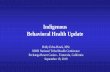 Indigenous Behavioral Health Update