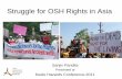 Struggle for OSH Rights in Asia