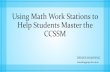 Using Math Work Stations to Help Students Master the CCSSM