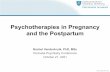 Psychotherapies in Pregnancy and the Postpartum