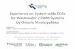 Experience on System-wide ECAs for Wastewater / SWM ...