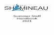Summer Staff Handbook 2021 - Shamineau