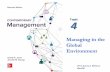 Topic 4: Managing in the Global Environment