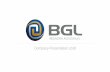 Company Presentation 2018 - BGL Audiovisual
