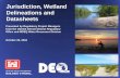 Jurisdiction, Wetland Delineations and Datasheets