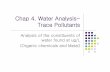 Chap 4. Water Analysis- Trace Pollutants