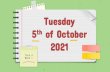 Tuesday 5th of October