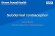 Subdermal contraception - devonsexualhealth.nhs.uk