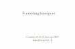 Tunneling transport