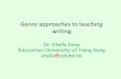 Genre approaches to teaching writing