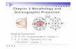 Chapter 4 Morphology and Stereographic Projection