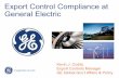 Export Control Compliance at General Electric
