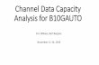 Channel Data Capacity Analysis for B10GAUTO