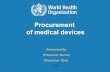 Procurement of Medical Devices (Presentation)