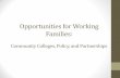 Opportunities for Working Families