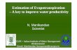 Estimation of Evapotranspiration