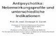 Antipsychotika: Nebenwirkungsprofile und unterschiedliche ...