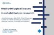 Methodological issues in rehabilitation research
