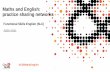 Maths and English: practice sharing networks