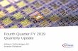 Fourth Quarter FY 2019 Quarterly Update