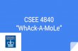 “WhAck-A-MoLe” CSEE 4840 - Columbia University