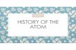 HISTORY OF THE ATOM - Weebly