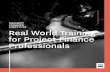 Real World Training for Project Finance Professionals