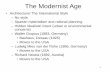 The Modernist Age