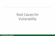 Root Causes for Vulnerability