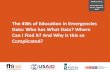 The 4Ws of Education in Emergencies Data: Who has What ...