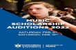 MUSIC SCHOLARSHIP AUDITIONS 2022 - cuw.edu