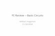 FE Review –Basic Circuits