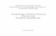 Audiology (AuD) Clinical Practicum Student Handbook
