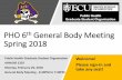 PHO 1st General Body Meeting