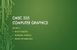 CMSC 335 Computer Graphics