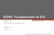 EE292: Fundamentals of ECE