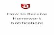 How to Receive Homework Notifications
