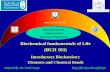 Biochemical fundamentals of Life (BCH 103)
